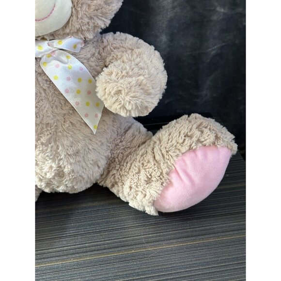 Kellytoy Brown Bunny Rabbit Plush Stuffed Animal Easter 20” Colorblock - Picture 6 of 11